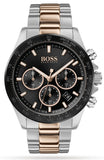 Buy Shop Hugo Boss Here Chronograph Black Dial Two Tone Steel Strap Watch for Men - 1513757 USA Online
