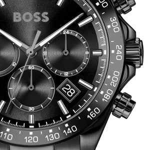 Buy Shop Hugo Boss Hero 2.0 Chronograph Black Dial Black Steel Strap Watch for Men - 1514271 USA Online