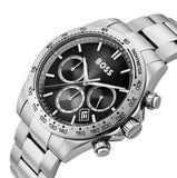 Buy Shop Hugo Boss Hero 2.0 Chronograph Black Dial Silver Steel Strap Watch for Men - 1514267 USA Online