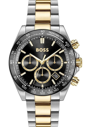 Buy Shop Hugo Boss Hero 2.0 Chronograph Black Dial Two Tone Steel Strap Watch for Men - 1514269 USA Online