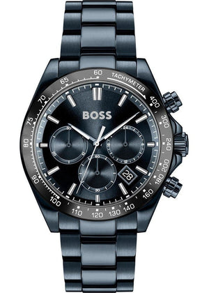 Buy Shop Hugo Boss Hero 2.0 Chronograph Blue Dial Blue Steel Strap Watch for Men - 1514270 USA Online