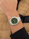 Buy Shop Hugo Boss Hero 2.0 Chronograph Green Dial Silver Steel Strap Watch for Men - 1514268 USA Online