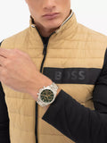 Buy Shop Hugo Boss Hero 2.0 Chronograph Green Dial Silver Steel Strap Watch for Men - 1514268 USA Online