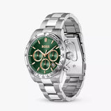Buy Shop Hugo Boss Hero 2.0 Chronograph Green Dial Silver Steel Strap Watch for Men - 1514268 USA Online