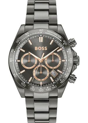 Buy Shop Hugo Boss Hero 2.0 Chronograph Grey Dial Grey Steel Strap Watch for Men - 1514299 USA Online