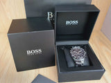 Buy Shop Hugo Boss Hero Black Dial Black Steel Strap Watch for Men - 1513754 USA Online