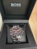 Buy Shop Hugo Boss Hero Black Dial Black Steel Strap Watch for Men - 1513754 USA Online