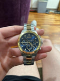 Buy Shop Hugo Boss Hero Blue Dial Two Tone Steel Strap Watch for Men - 1513767 USA Online