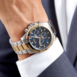 Buy Shop Hugo Boss Hero Blue Dial Two Tone Steel Strap Watch for Men - 1513767 USA Online