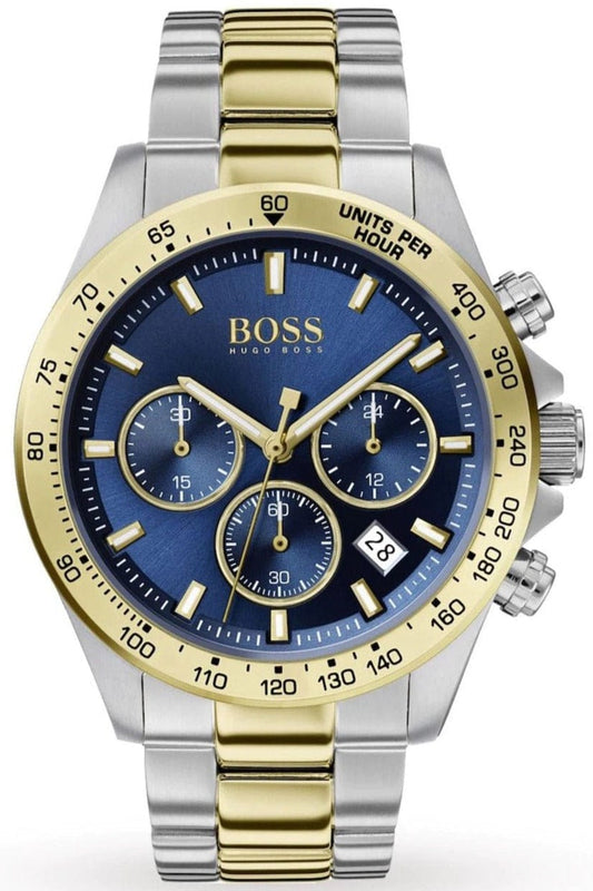 Buy Shop Hugo Boss Hero Blue Dial Two Tone Steel Strap Watch for Men - 1513767 USA Online