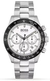 Buy Shop Hugo Boss Hero Chronograph White Dial Silver Steel Strap Watch for Men - 1513875 USA Online