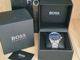 Buy Shop Hugo Boss Hero Sport Blue Dial Silver Steel Strap Watch for Men - 1513755 USA Online