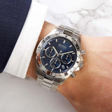 Buy Shop Hugo Boss Hero Sport Blue Dial Silver Steel Strap Watch for Men - 1513755 USA Online