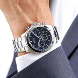 Buy Shop Hugo Boss Hero Sport Blue Dial Silver Steel Strap Watch for Men - 1513755 USA Online