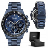 Buy Shop Hugo Boss Hero Sport Lux Blue Dial Blue Steel Strap Watch for Men - 1513758 USA Online