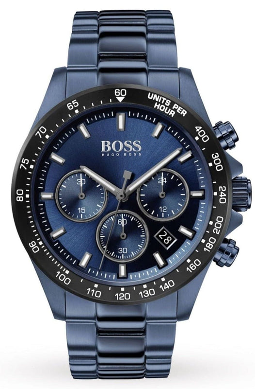 Buy Shop Hugo Boss Hero Sport Lux Blue Dial Blue Steel Strap Watch for Men - 1513758 USA Online