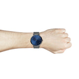 Buy Shop Hugo Boss Horizon Blue Dial Black Mesh Bracelet Watch for Men - 1513734 USA Online