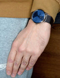 Buy Shop Hugo Boss Horizon Blue Dial Black Mesh Bracelet Watch for Men - 1513734 USA Online