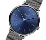 Buy Shop Hugo Boss Horizon Blue Dial Black Mesh Bracelet Watch for Men - 1513734 USA Online