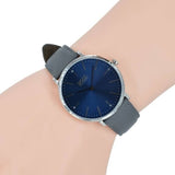 Buy Shop Hugo Boss Horizon Blue Dial Grey Leather Strap Watch for Men - 1513539 USA Online
