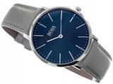Buy Shop Hugo Boss Horizon Blue Dial Grey Leather Strap Watch for Men - 1513539 USA Online