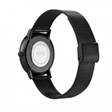 Buy Shop Hugo Boss Horizon Quartz Black Dial Black Mesh Bracelet Watch For Men - 1513542 USA Online