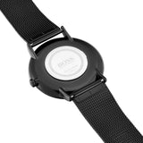 Buy Shop Hugo Boss Horizon Quartz Black Dial Black Mesh Bracelet Watch For Men - 1513542 USA Online