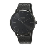 Buy Shop Hugo Boss Horizon Quartz Black Dial Black Mesh Bracelet Watch For Men - 1513542 USA Online