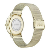 Buy Shop Hugo Boss Horizon Quartz Black Dial Gold Mesh Bracelet Watch For Men - 1513735 USA Online