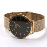 Buy Shop Hugo Boss Horizon Quartz Black Dial Gold Mesh Bracelet Watch For Men - 1513735 USA Online