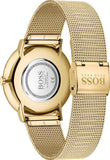 Buy Shop Hugo Boss Horizon Quartz Black Dial Gold Mesh Bracelet Watch For Men - HB1513735 USA Online