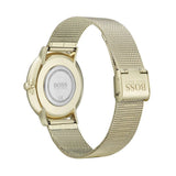 Buy Shop Hugo Boss Horizon Quartz Black Dial Gold Mesh Bracelet Watch For Men - HB1513735 USA Online