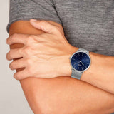 Buy Shop Hugo Boss Horizon Quartz Blue Dial Silver Mesh Bracelet Watch For Men - 1513541 USA Online