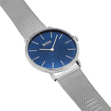 Buy Shop Hugo Boss Horizon Quartz Blue Dial Silver Mesh Bracelet Watch For Men - 1513541 USA Online