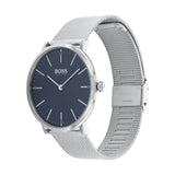 Buy Shop Hugo Boss Horizon Quartz Blue Dial Silver Mesh Bracelet Watch For Men - 1513541 USA Online