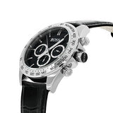 Buy Shop Hugo Boss Ikon Black Dial Black Leather Strap Watch for Men - 1513178 USA Online