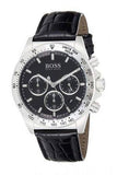 Buy Shop Hugo Boss Ikon Black Dial Black Leather Strap Watch for Men - 1513178 USA Online