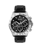 Buy Shop Hugo Boss Ikon Black Dial Black Leather Strap Watch for Men - 1513178 USA Online