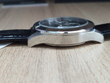 Hugo Boss Ikon Black Dial Black Leather Strap Watch for Men - 1513178