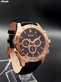 Buy Shop Hugo Boss Ikon Black Dial Black Leather Strap Watch for Men - 1513179 USA Online