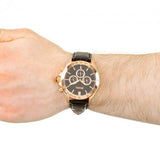 Buy Shop Hugo Boss Ikon Black Dial Black Leather Strap Watch for Men - 1513179 USA Online