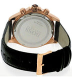 Buy Shop Hugo Boss Ikon Black Dial Black Leather Strap Watch for Men - 1513179 USA Online