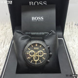 Buy Shop Hugo Boss Ikon Black Dial Black Steel Strap Watch for Men - 1513278 USA Online