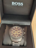 Buy Shop Hugo Boss Ikon Black Dial Black Steel Strap Watch for Men - 1513278 USA Online