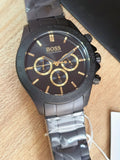 Buy Shop Hugo Boss Ikon Black Dial Black Steel Strap Watch for Men - 1513278 USA Online