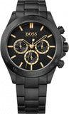 Buy Shop Hugo Boss Ikon Black Dial Black Steel Strap Watch for Men - 1513278 USA Online