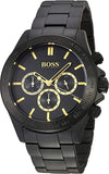 Buy Shop Hugo Boss Ikon Black Dial Black Steel Strap Watch for Men - 1513278 USA Online