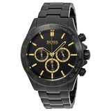 Buy Shop Hugo Boss Ikon Black Dial Black Steel Strap Watch for Men - 1513278 USA Online