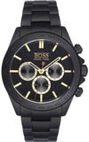 Buy Shop Hugo Boss Ikon Black Dial Black Steel Strap Watch for Men - 1513278 USA Online