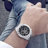 Buy Shop Hugo Boss Ikon Black Dial Silver Steel Strap Watch for Men - 1512965 USA Online